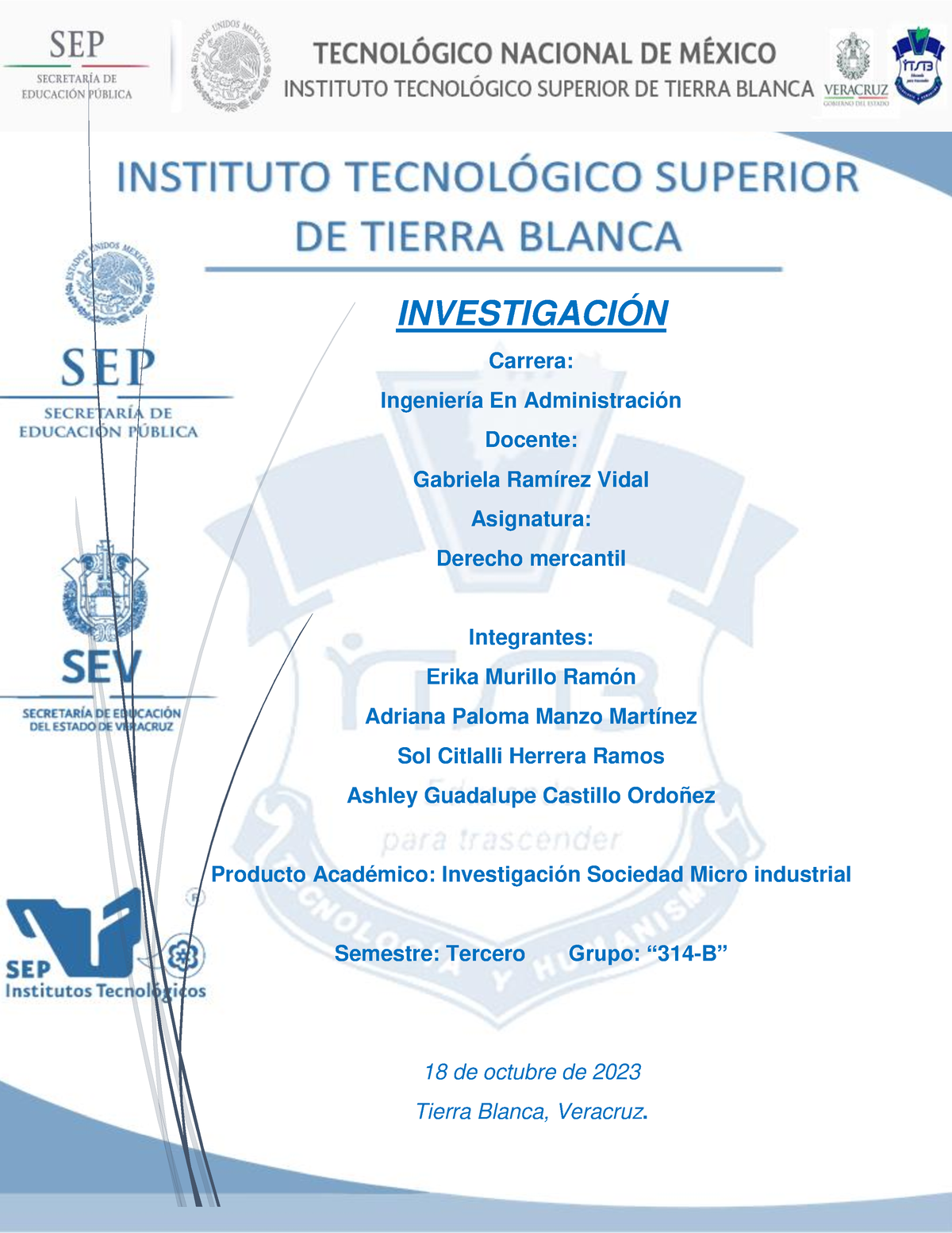 Investigacion Sociedad Micro industral - INVESTIGACIÓN Carrera ...