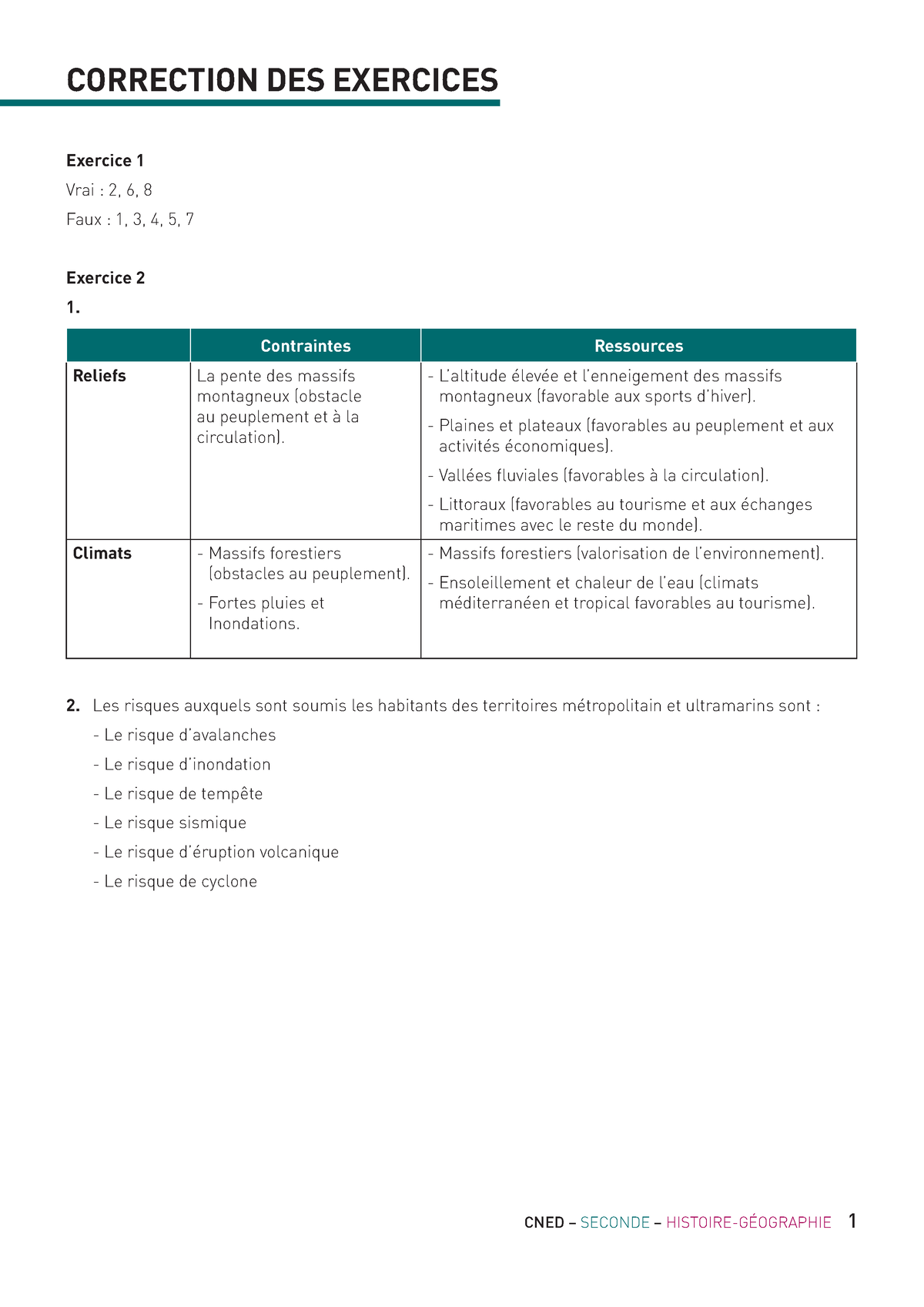 HG20-TE-01-19 Corrigs-chap3 - CNED – SECONDE – HISTOIRE-GÉOGRAPHIE 1 ...