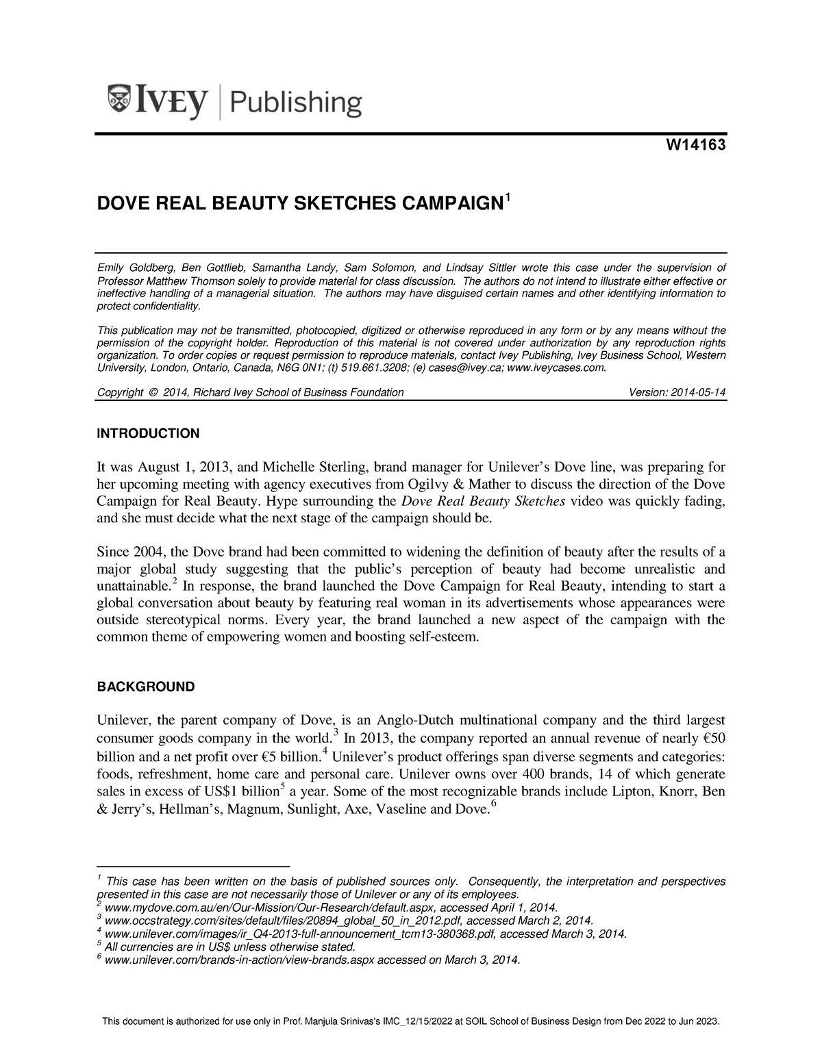 Dove Real Beauty Sketches Campaign Case Solution And Analysis HBR Case  Study Solution  Analysis of Harvard Case Studies