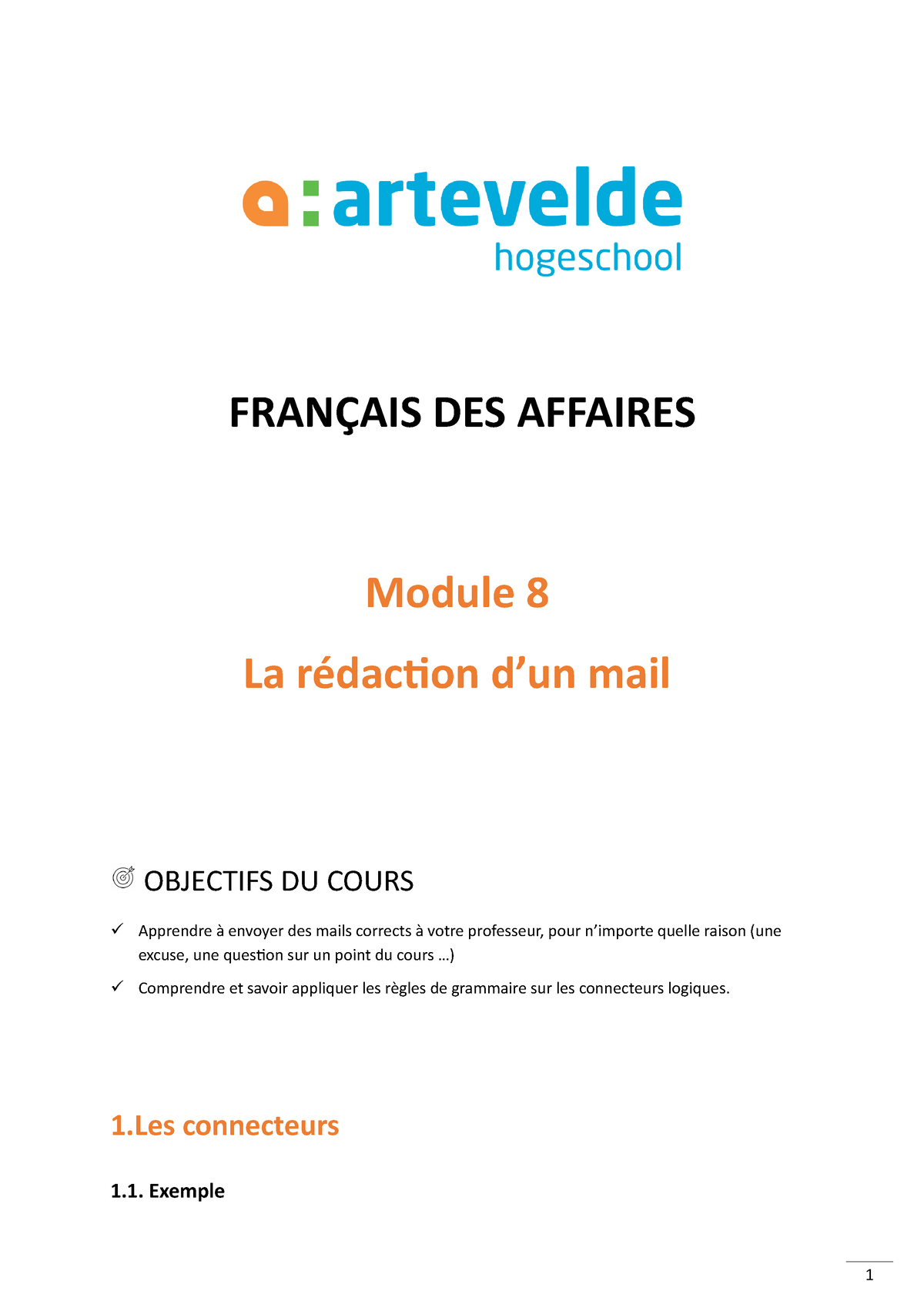 Module 8 FranÇais Des Affaires Module 8 La Rédaction Dun Mail