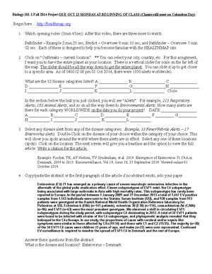 Bio106 LBL9 - Biology 106 Learn Before Lecture Assignment Questions And ...