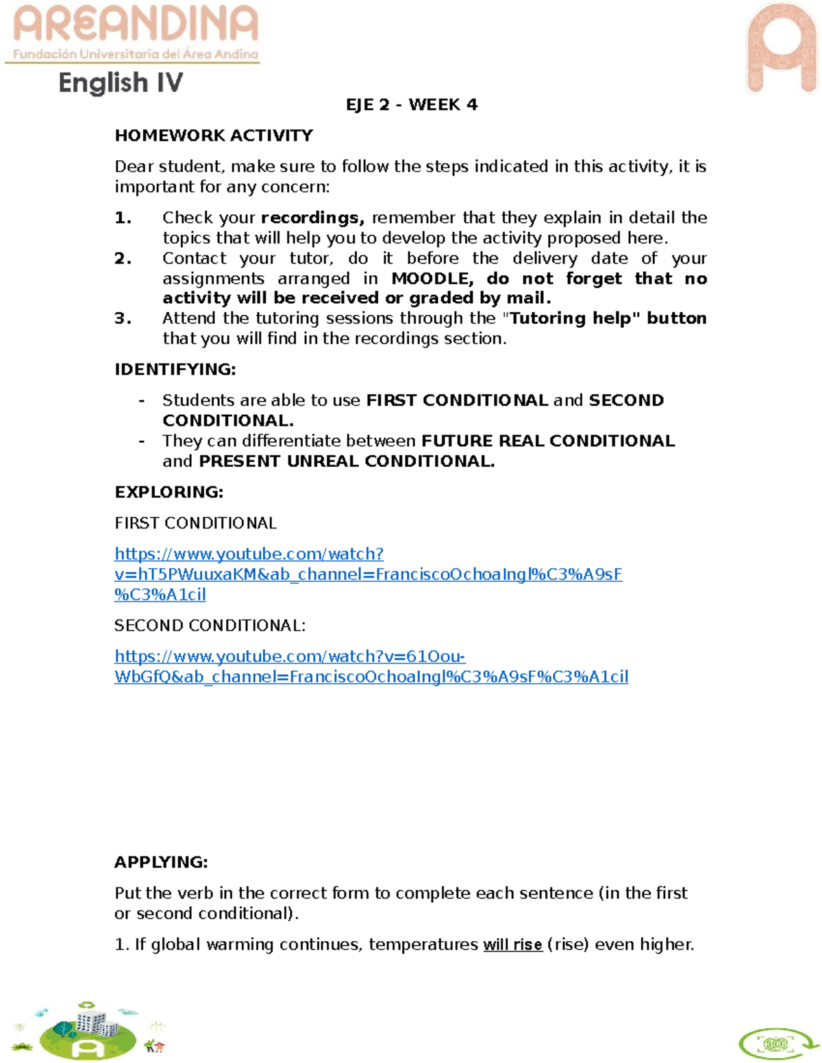 English EJE 2 - week 4 - apuntes - EJE 2 - WEEK 4 HOMEWORK ACTIVITY ...