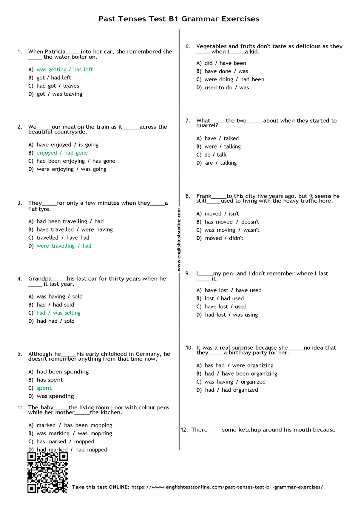 Past Tenses Quiz Trabajo Vegetables And Fruits Dont Taste As Delicious As They When 7246