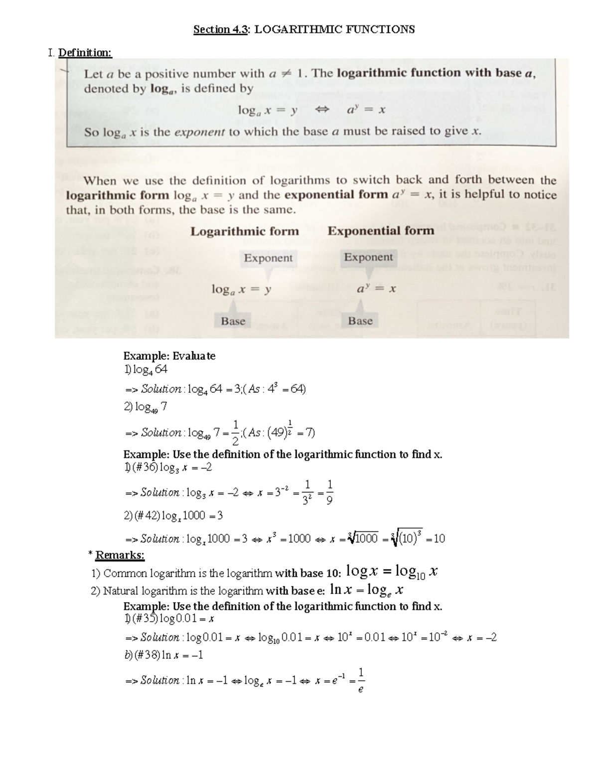 4 - Precalculus Mathematics For Calculus 7th Edition Lecture Notes ...