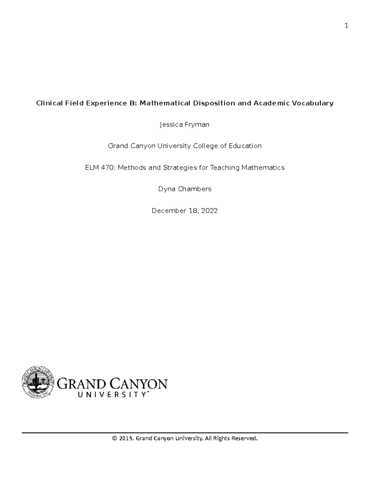 Clinical Field Experience B - 4 Addition The Total Of Two Or More ...