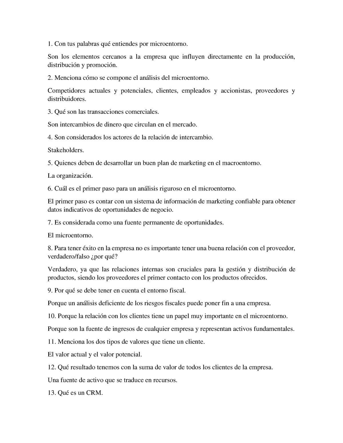 Guía 2 Guía Para Examen Con Tus Palabras Qué Entiendes Por Microentorno Son Los Elementos 1695