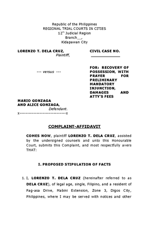 Cases - Lecture Notes 1 - G. No June 3, 2013 Spouses Delfin O. Tumibay 