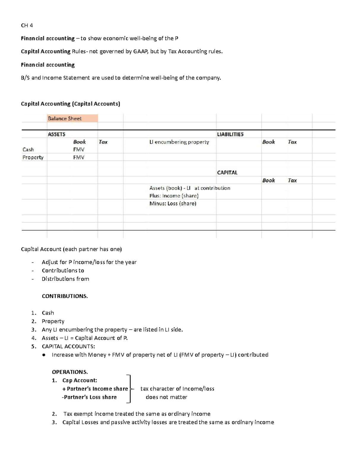 CH 4 notes - CH 4 Financial accounting – to show economic well-being of ...
