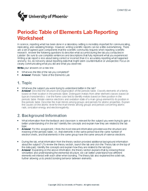Chm150 v4 wk1 lab safety lab report observational - CHM/150 v Lab ...