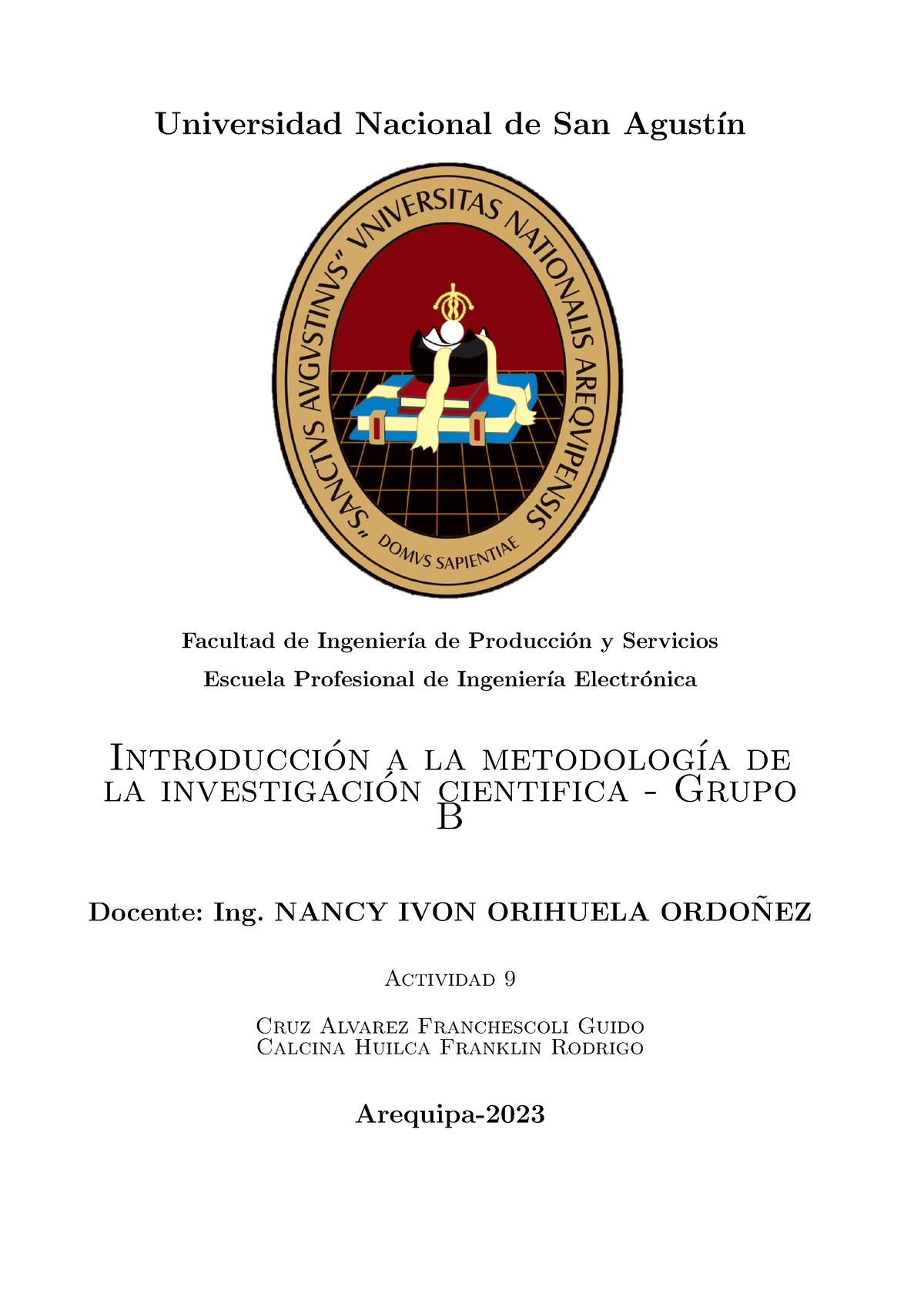 Metodologia Para La Investigación - Universidad Nacional De San Agust ...