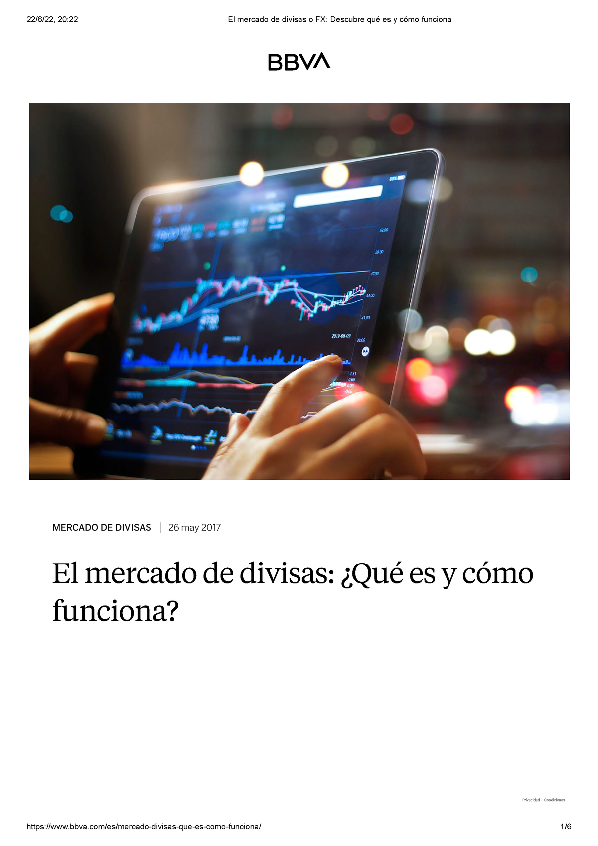 El Mercado De Divisas O Fx Descubre Qué Es Y Cómo Funciona Privacidad Condiciones El 7114