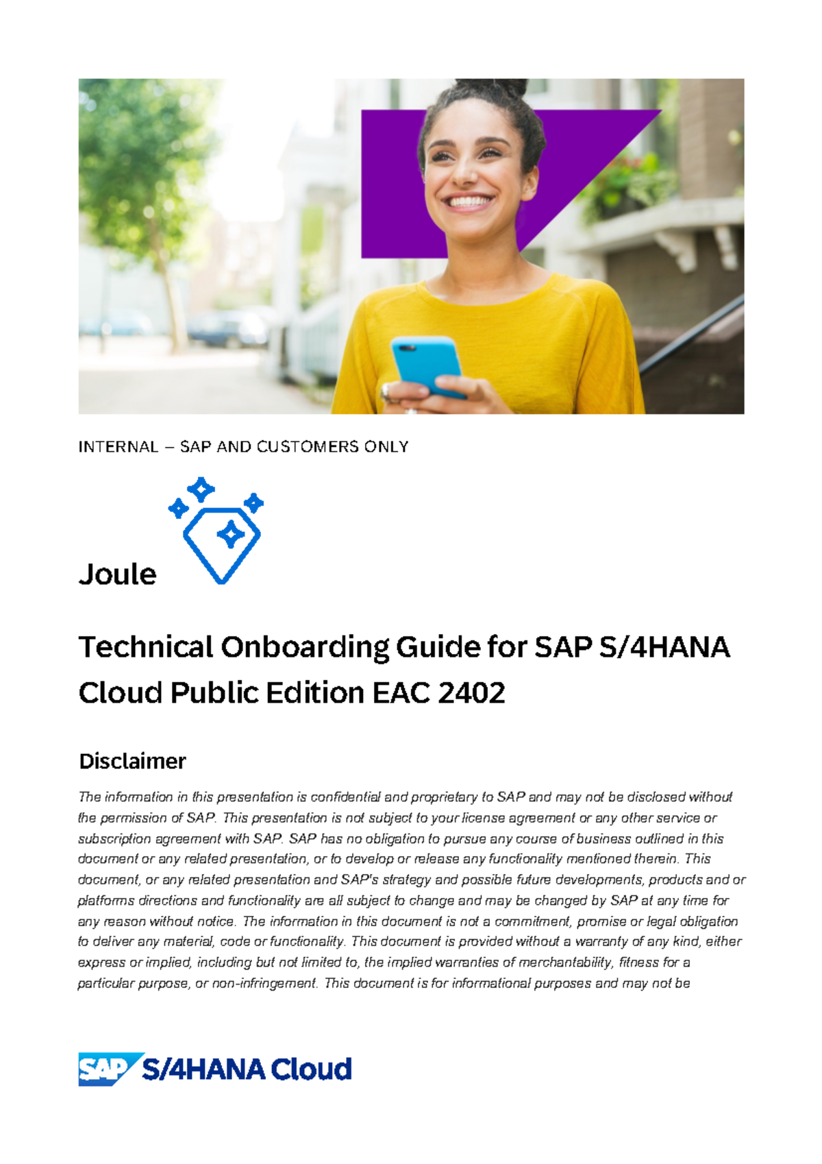 [Latest] Joule Technical Onboarding Guide for SAP S4HANA Cloud Public ...