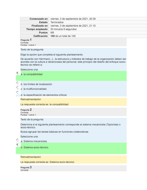 Socio o tecnico examen - Comenzado en viernes, 3 de septiembre de 2021, 20:  Estado Terminados - Studocu