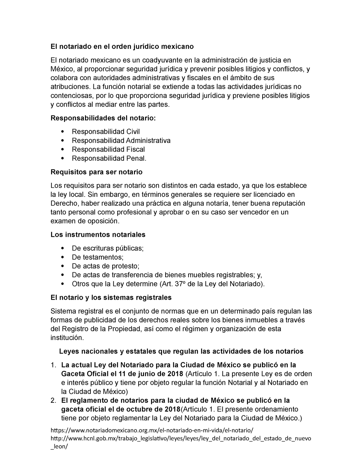 Derecho Notarial El Notariado En Mexico El Notariado En El Orden Jurídico Mexicano El 8438