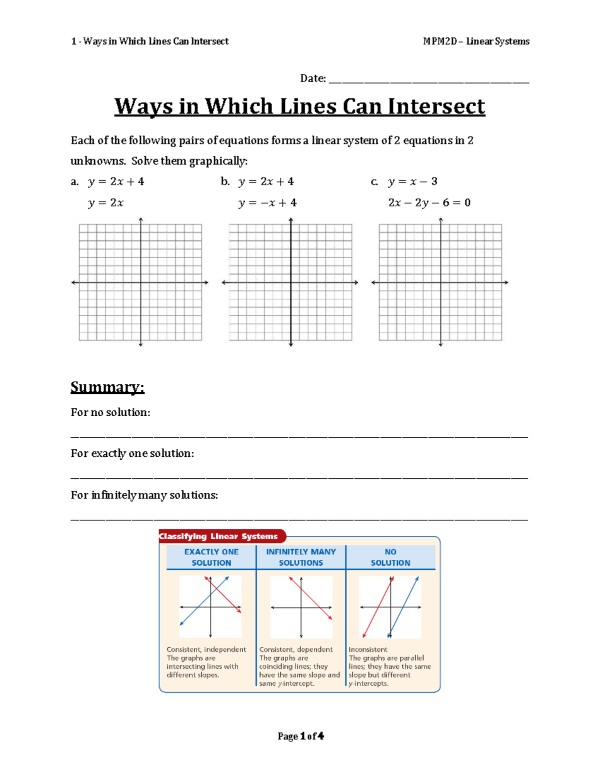 01 - Ways in Which Lines Can Intersect - Date