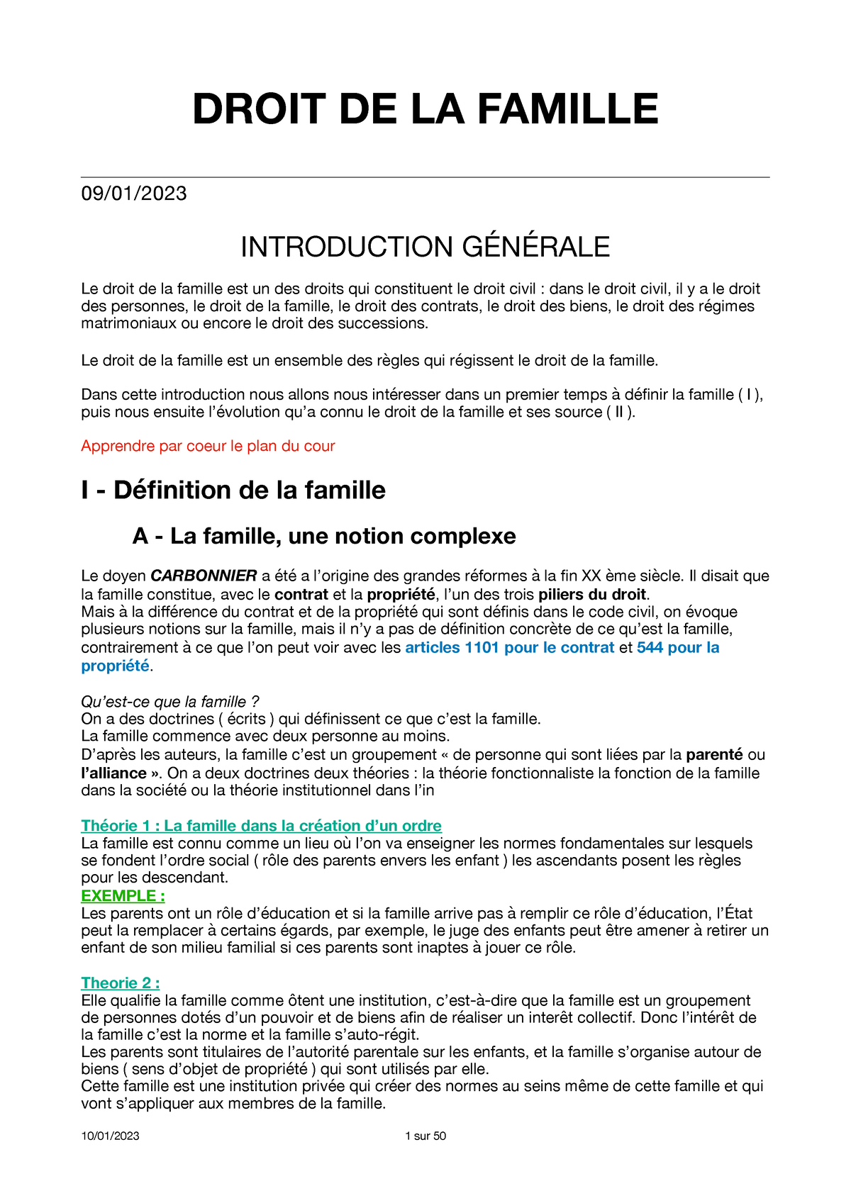 exemple dissertation droit de la famille