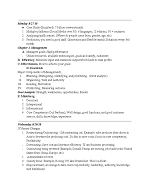 Exam 1 Review - Study guide for first exam from textbook and lecture ...