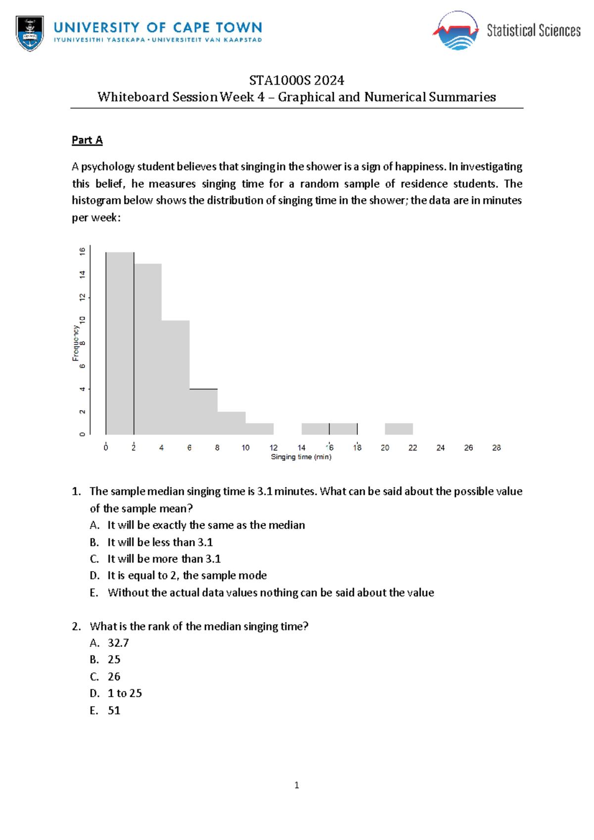 WBS Week 4 STA1000S 2024 - STA1000S 2024 Whiteboard Session Week 4 ...