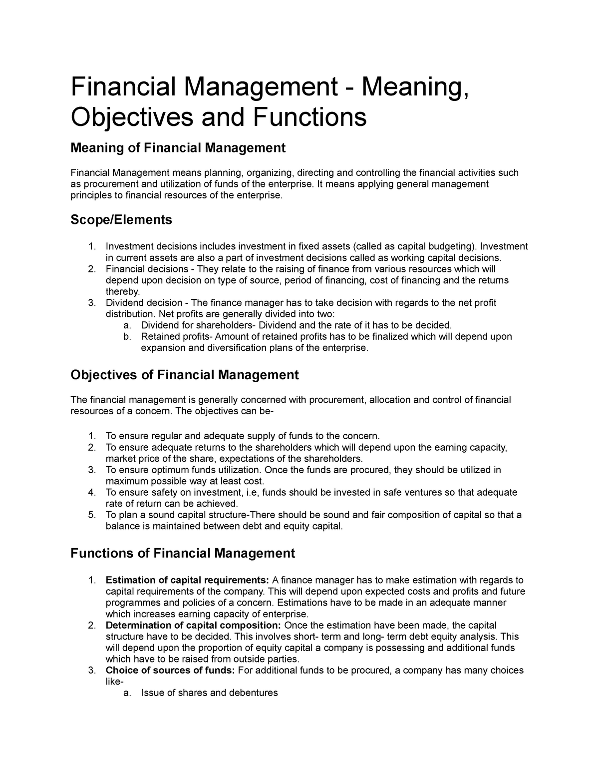 financial-management-notes-financial-management-meaning-objectives