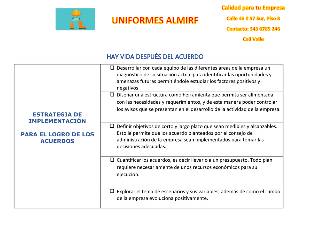 HAY VIDA Después DEL Acuerdo - HAY VIDA DESPU.. DEL ACUERDO ESTRATEGIA ...