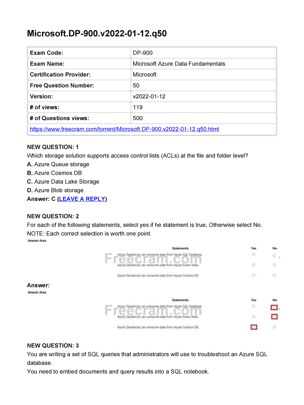 Exam DP-500 Revision Plan