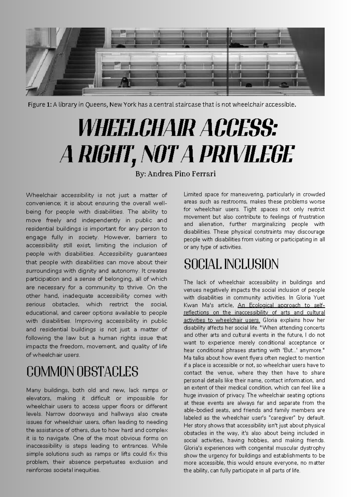 Final Web Article - Wheelchair accessibility is not just a matter of ...