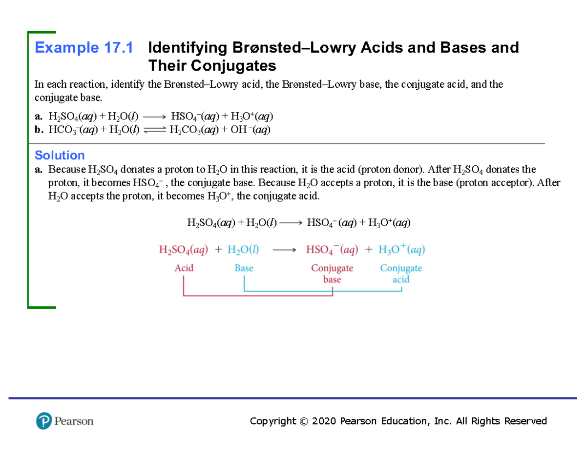 Chem25C7 Acid Baseworkedexamples Example 17 Identifying Brønsted