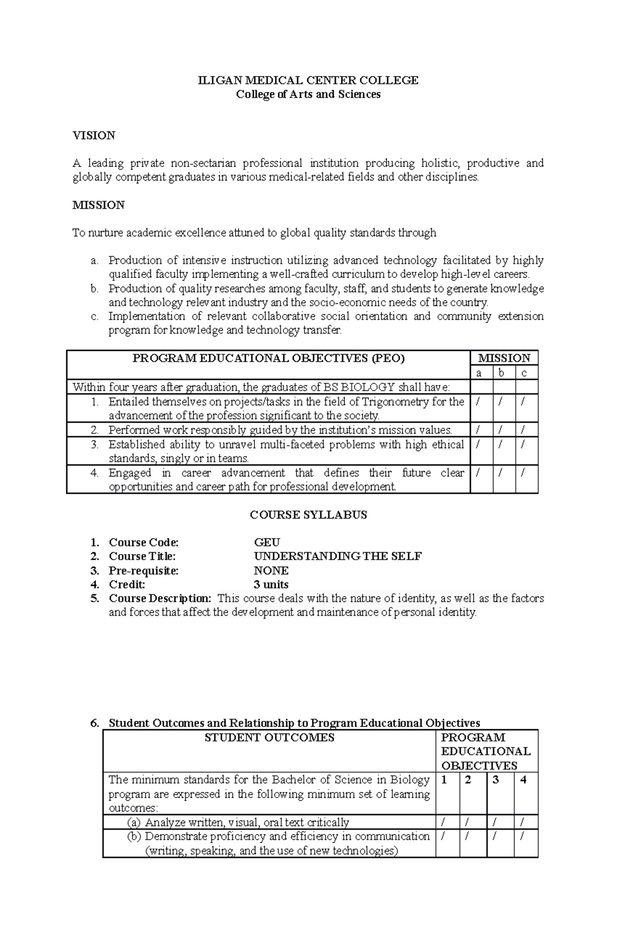 Ut Syllabus