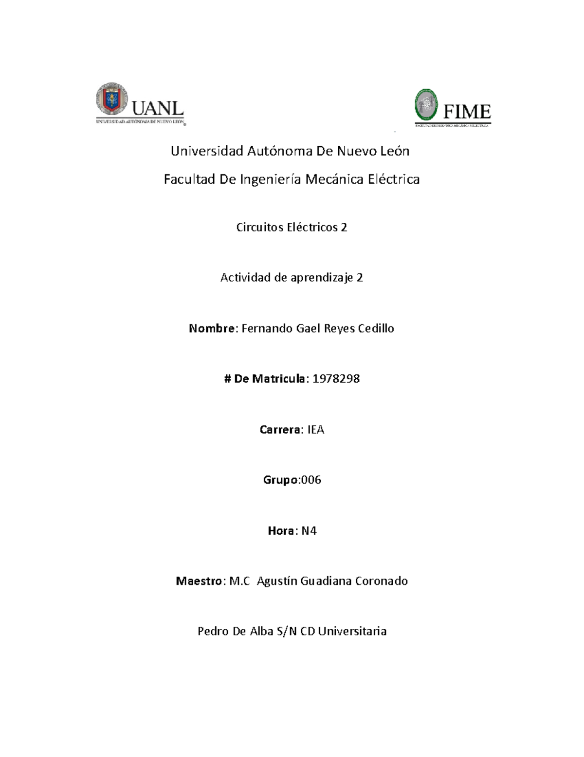 Actividad aprendisaje parte 2 - Universidad Autónoma De Nuevo León ...