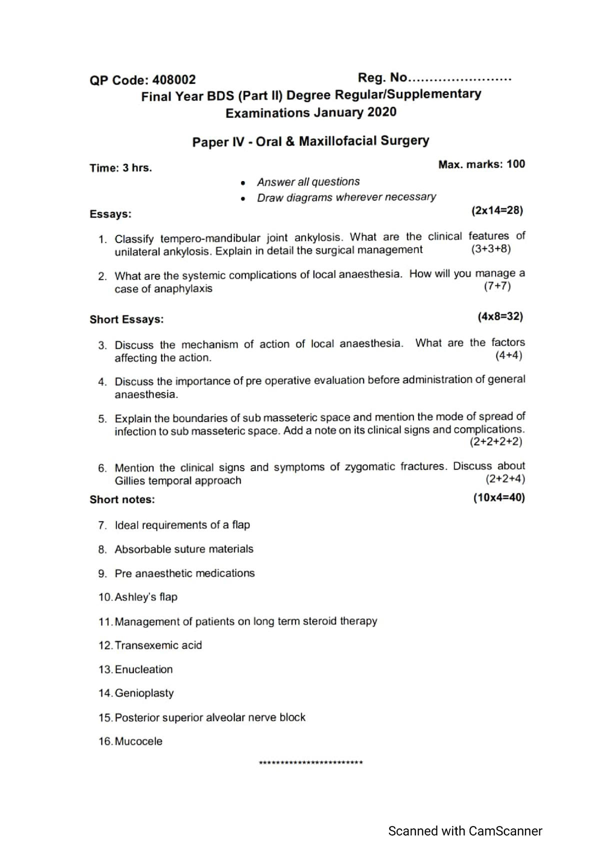 dissertation topics of oral surgery