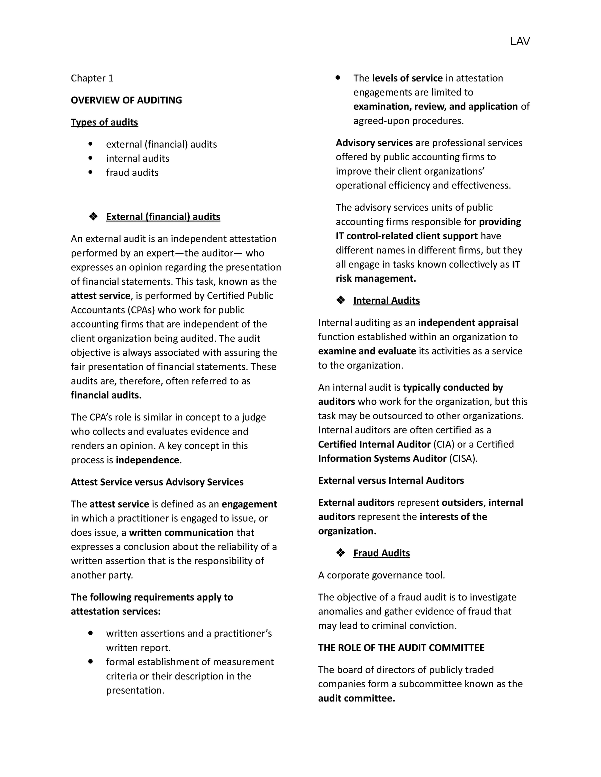 Chapter-1-CIS - Auditing In CIS Environment - Chapter 1 OVERVIEW OF ...