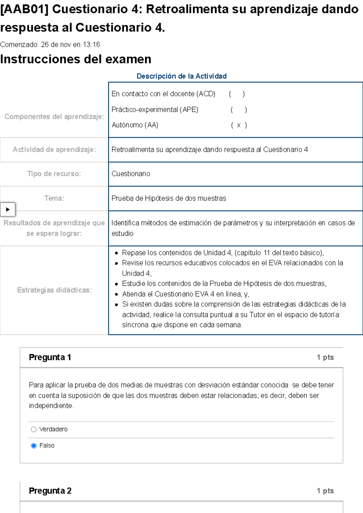 Examen [AAB01] Cuestionario 4 Retroalimenta Su Aprendizaje Dando ...