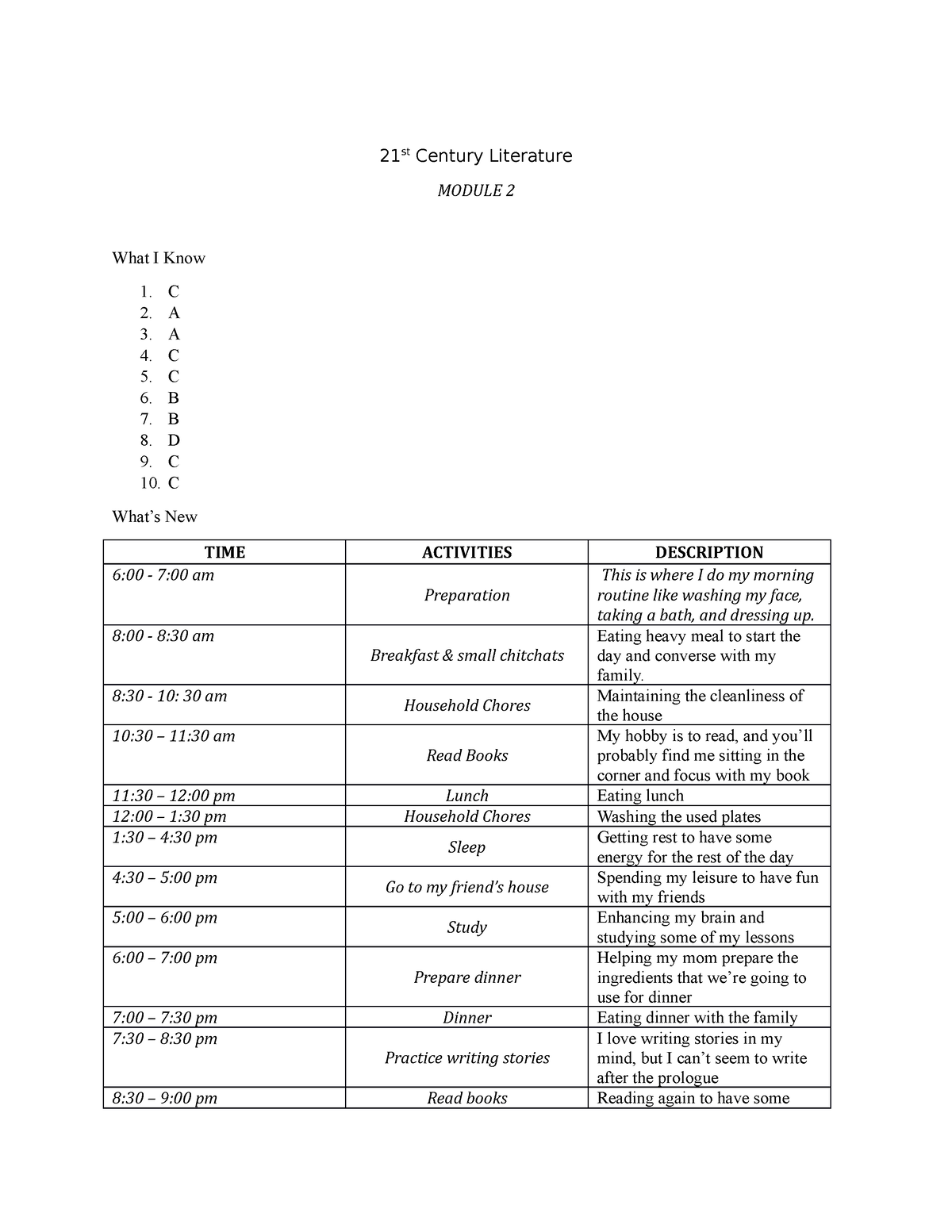 TTH Module 2 21st Century Literature - 21 St Century Literature MODULE ...