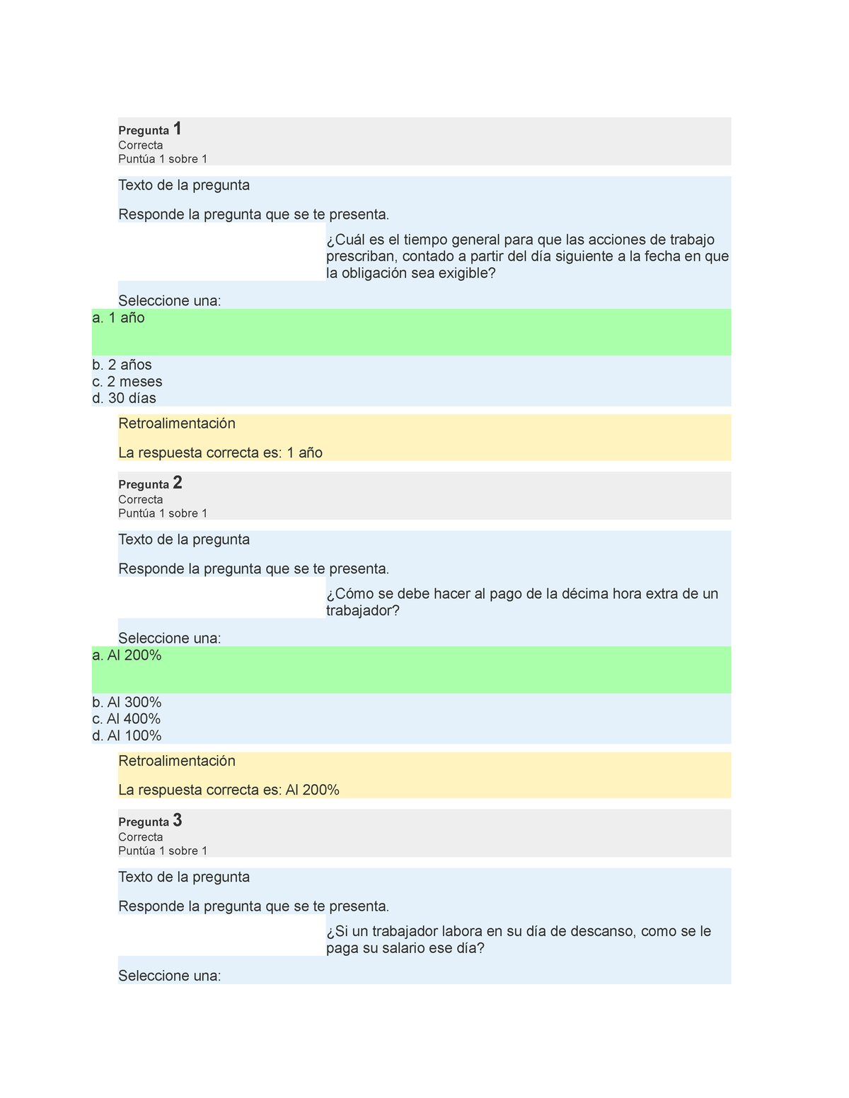 Duracion Y Extincion De La Relacion Laboral - C - Pregunta 1 Correcta ...