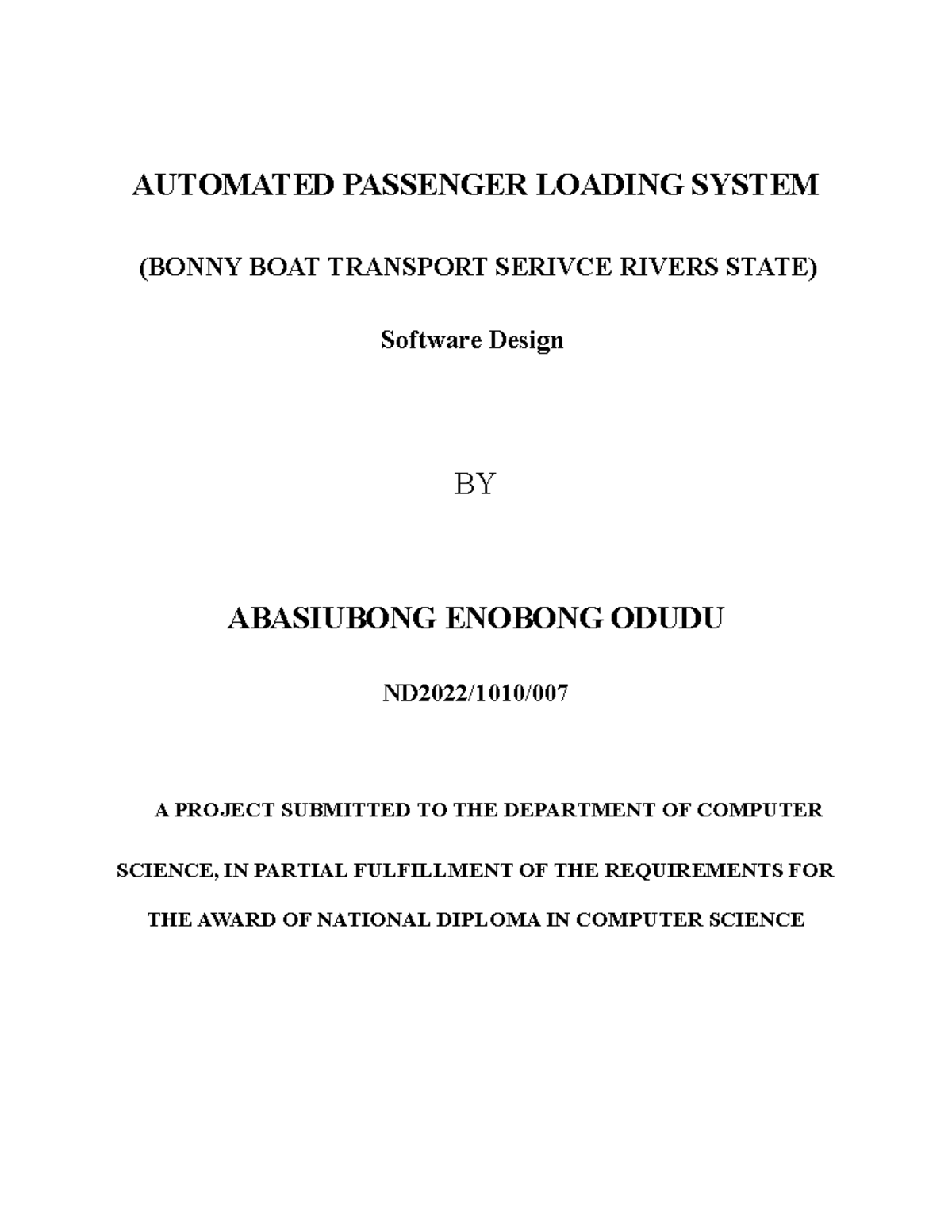 Automated Passenger Loading System 02 - AUTOMATED PASSENGER LOADING ...