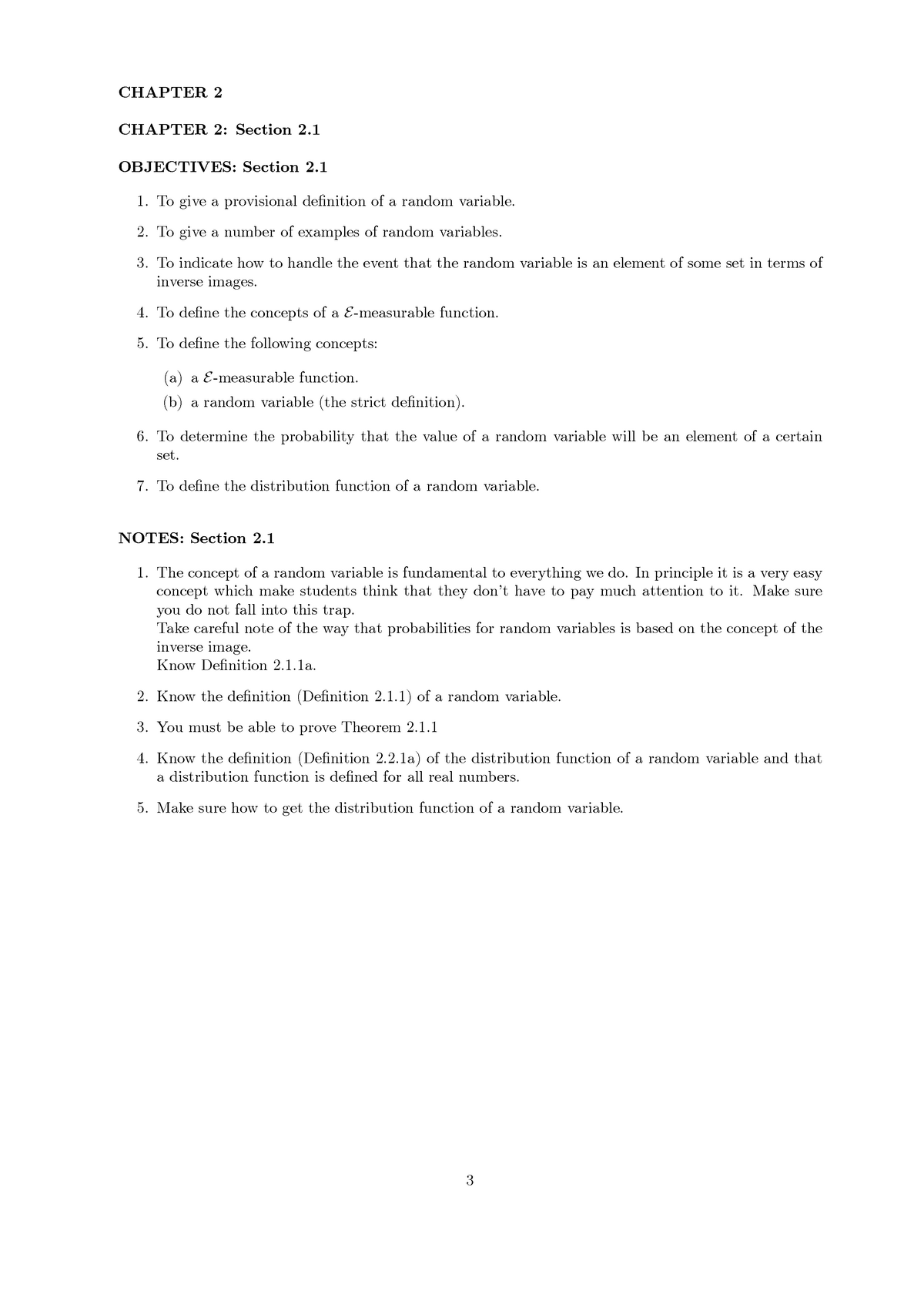 LO Chapter 2 - Learning objectives - - Studocu