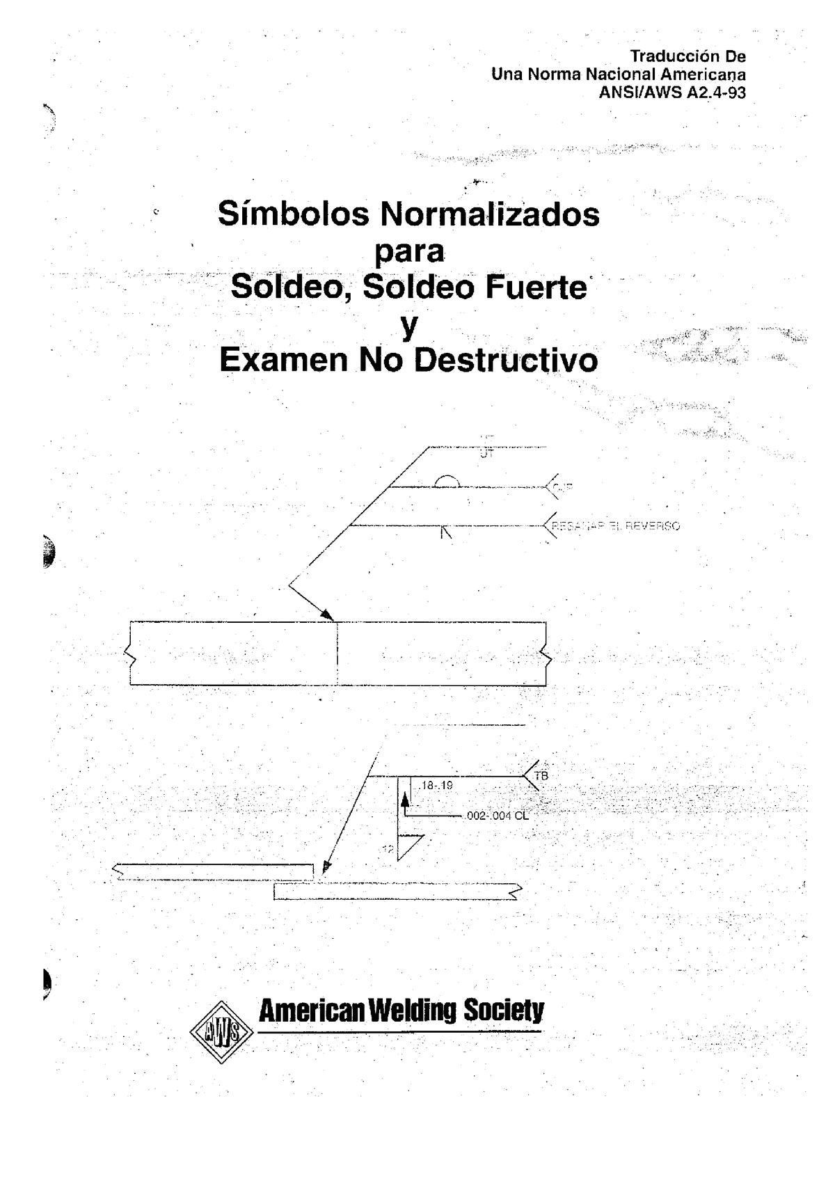 Simbologia De Soldadura - Castellano - Traducción De Una Norma Nacional ...