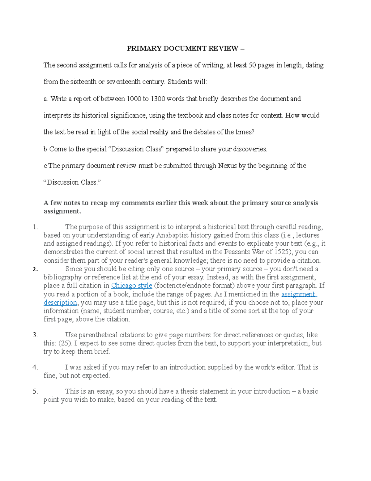 202011 17215011 primary document review - PRIMARY DOCUMENT REVIEW – The ...