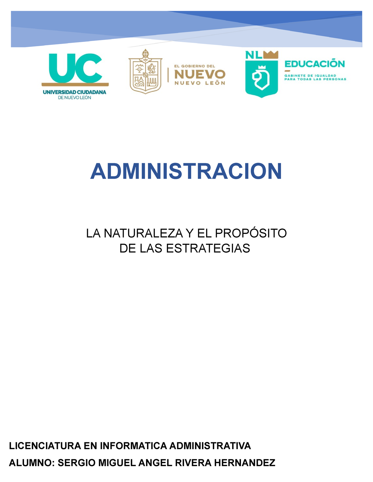 La Naturaleza Y El Propósito De Las Estrategias Administracion La Naturaleza Y El PropÓsito De 3580