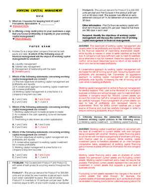 Pdfcoffee - Lecture notes 1 - (Difficulty Levels: Easy, Easy/Medium ...