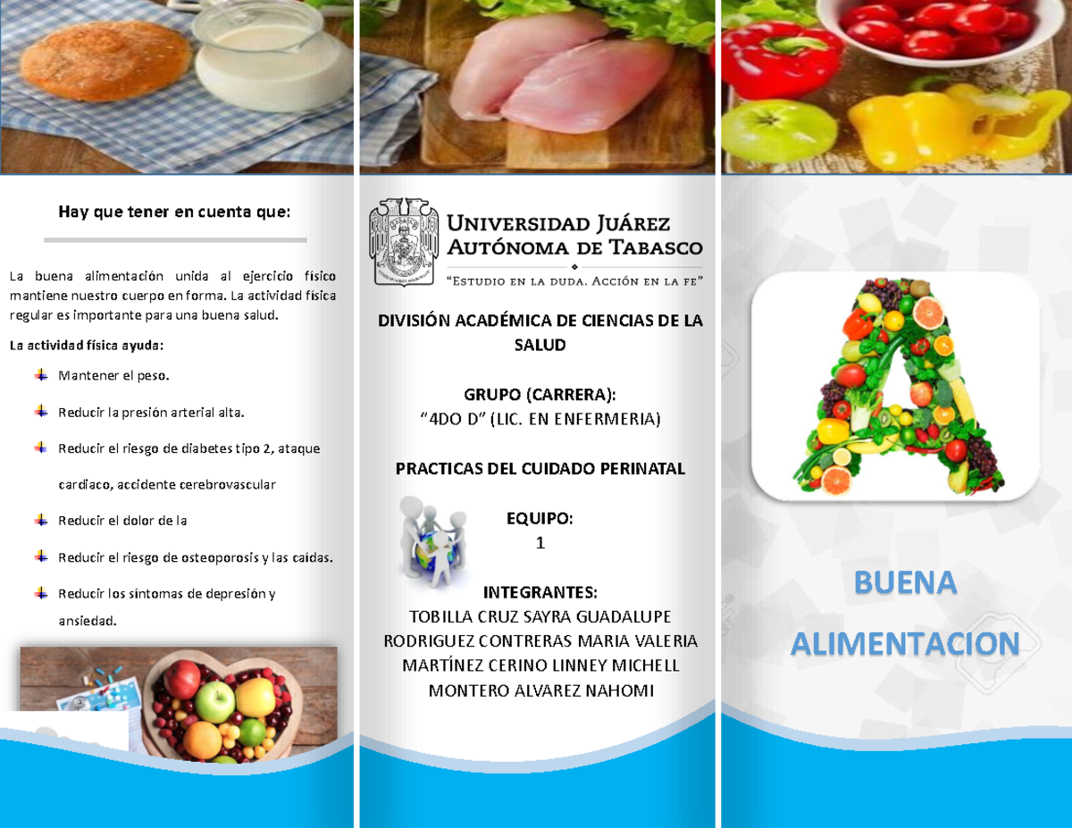 Buena alimentación-1 - folleto - La buena alimentación unida al ...