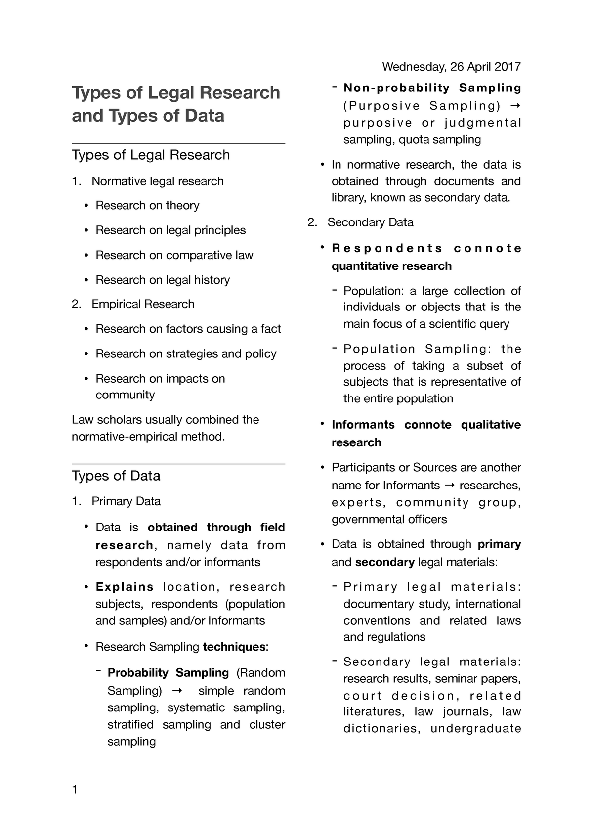 legal research methodology types