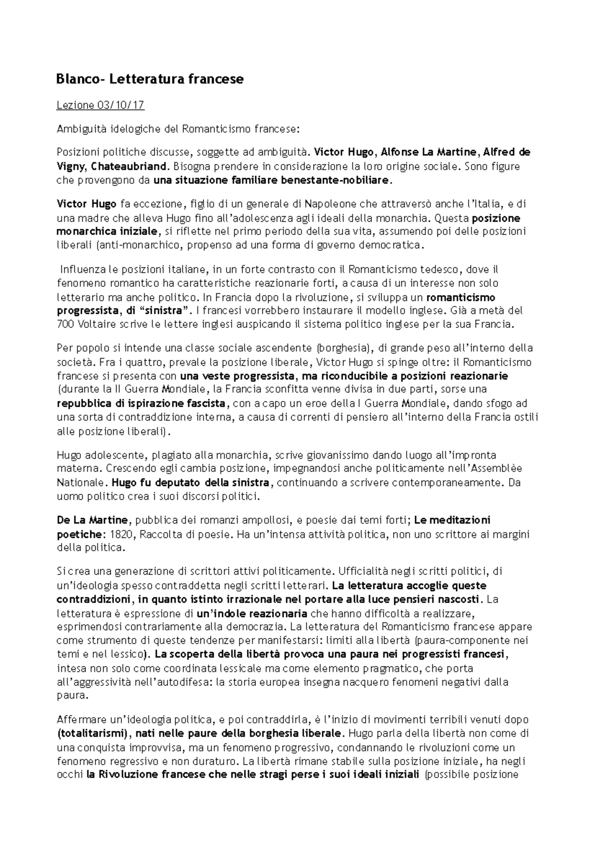 Programma Ministeriale Letteratura Francese Liceo Linguistico