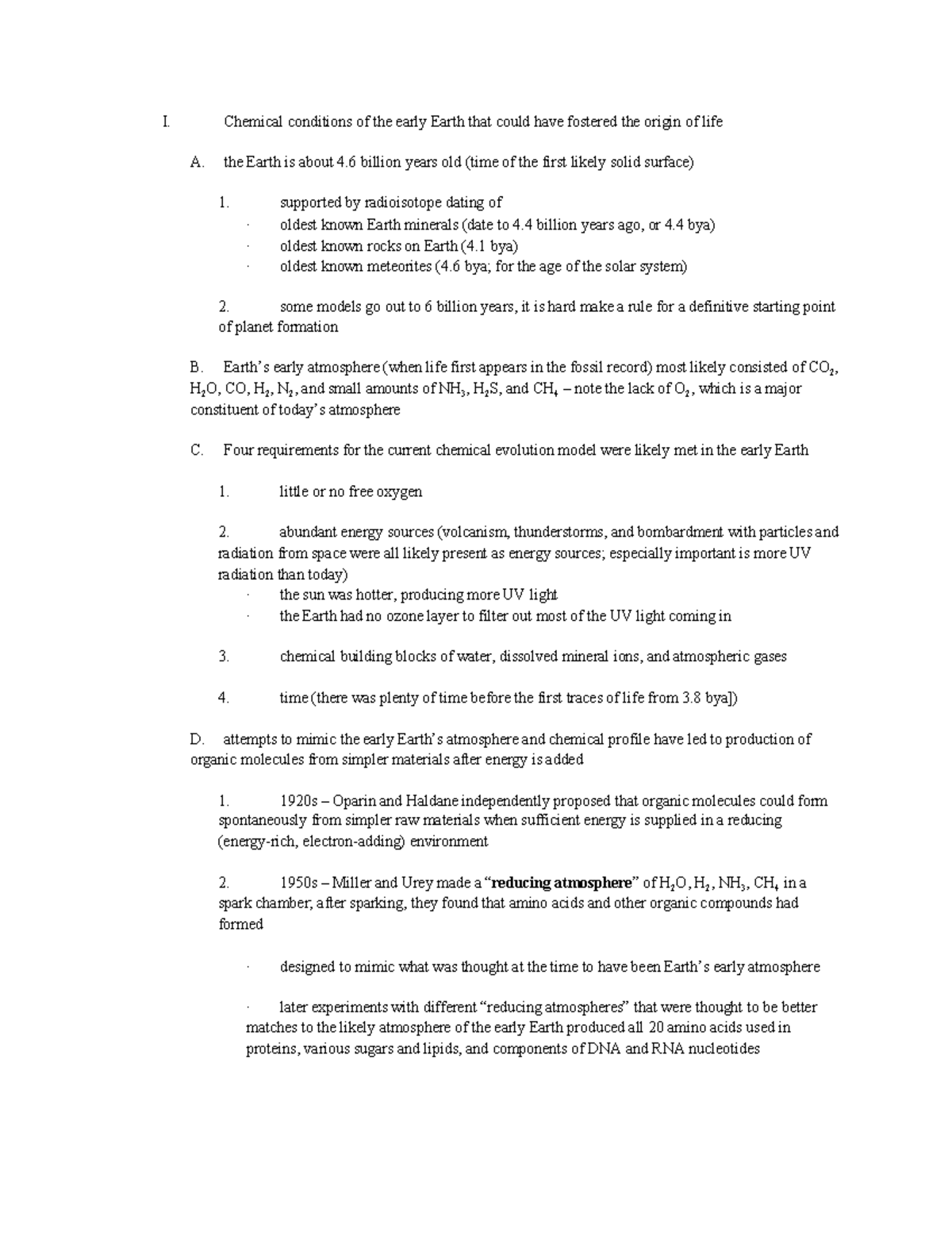 Biology Chapter 25 The Origin And Evolutionary History Of Life On Earth Biology Chapter 25 The Origin And Evolutionary History Of Life On Earth