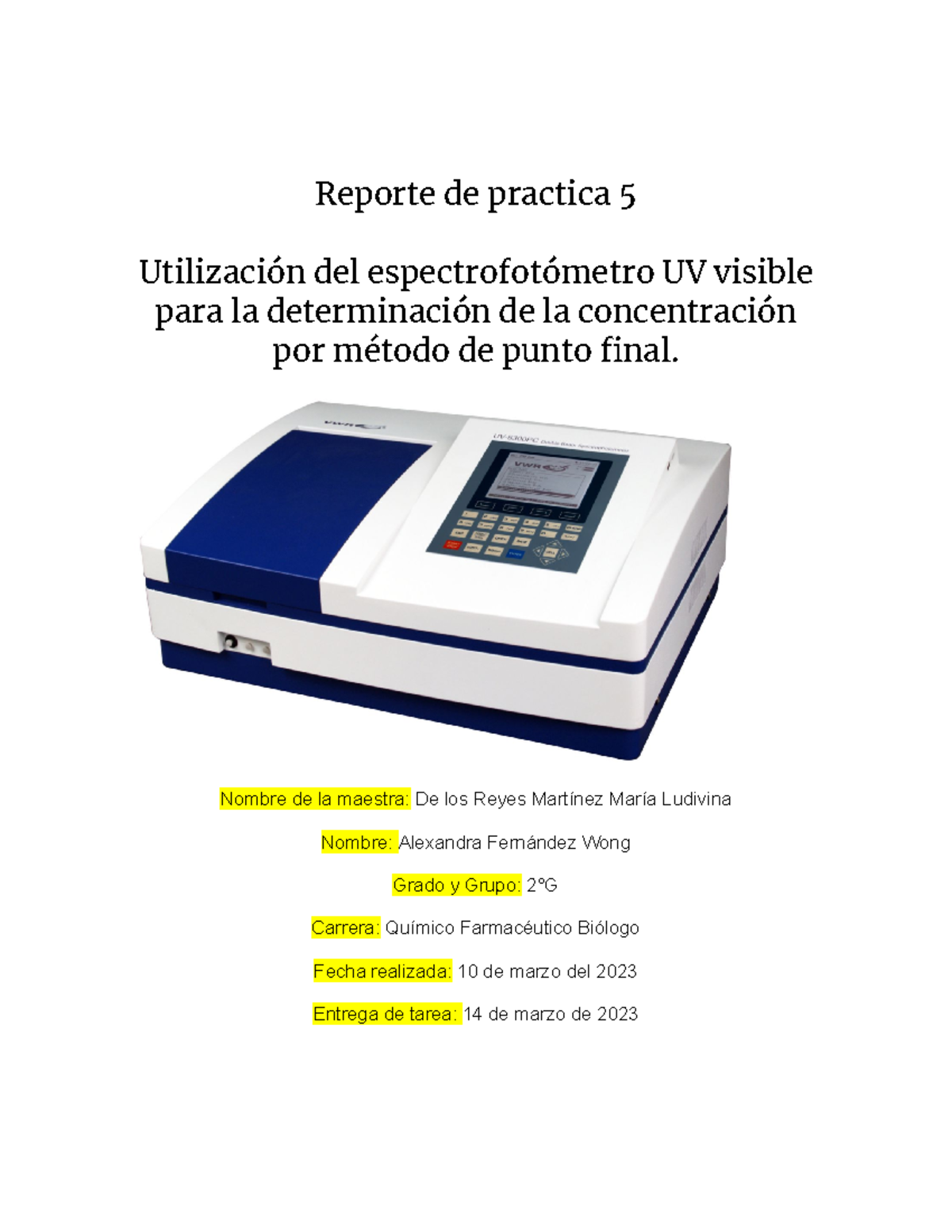 C Reportes Lab Instrumental Reporte De Practica 5 Utilización Del