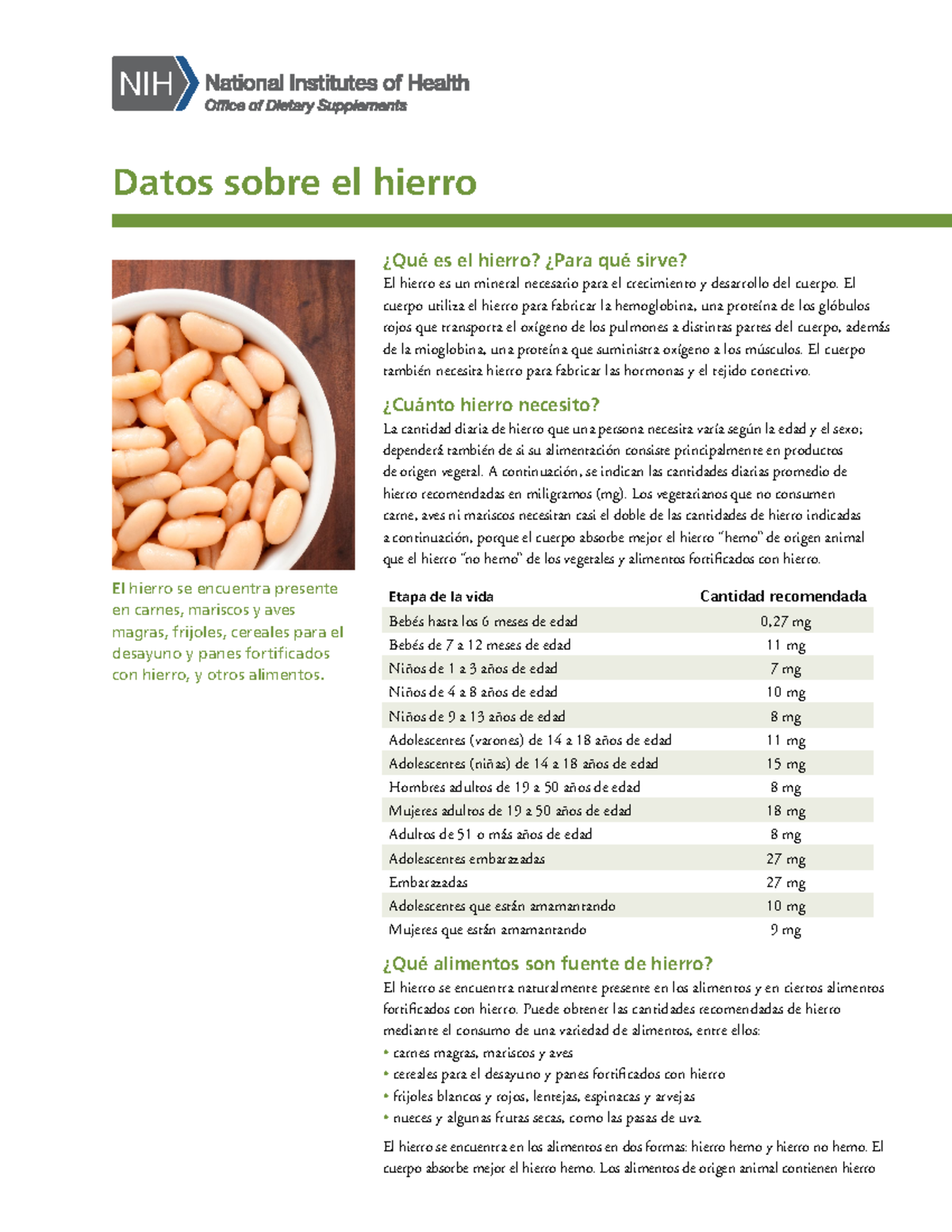 IronDatos En Espanol.................. ¿Qué es el hierro? ¿Para qué sirve? El hierro