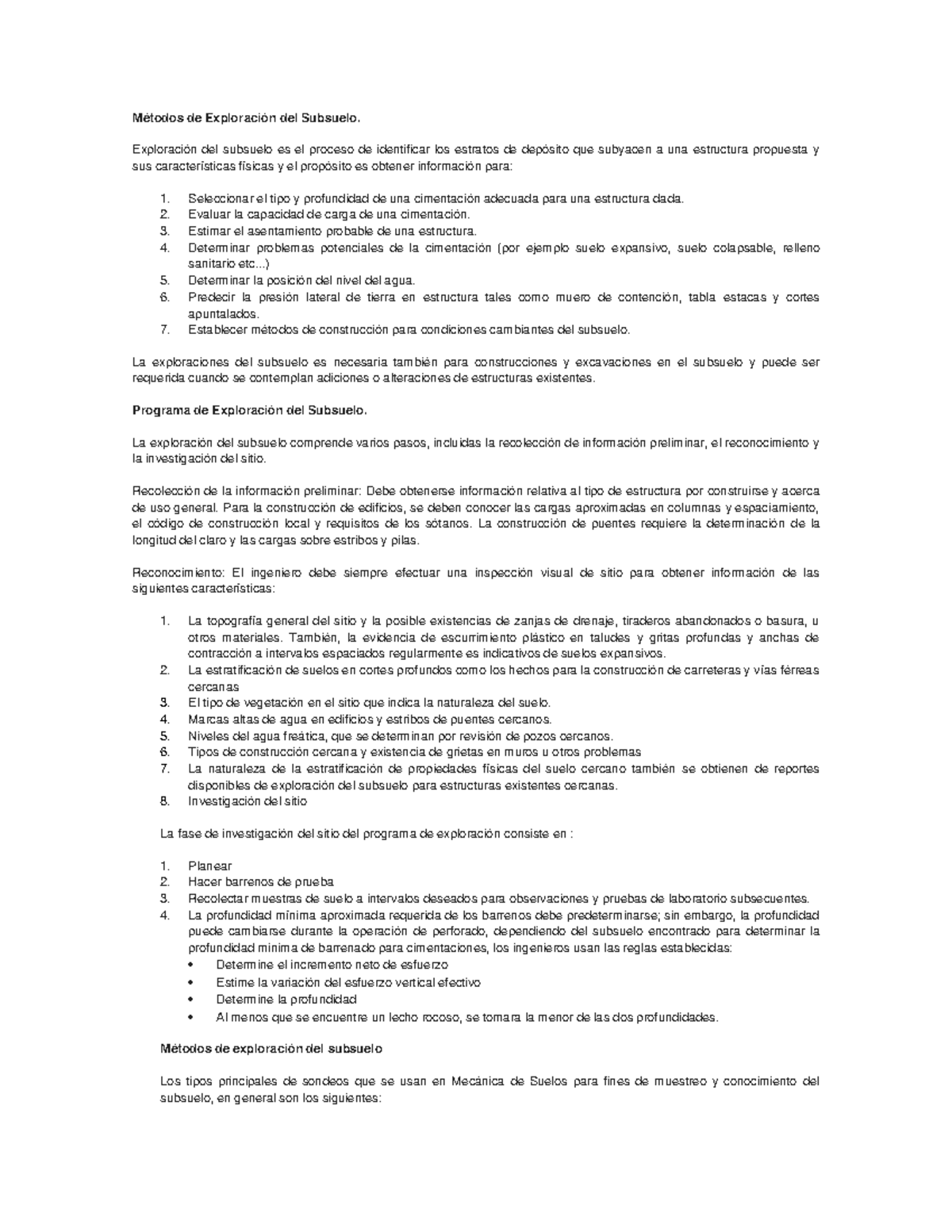 Pdf Resumen De Metodos De Exploracion Del Subsuelo Compress Métodos De Exploración Del 4448