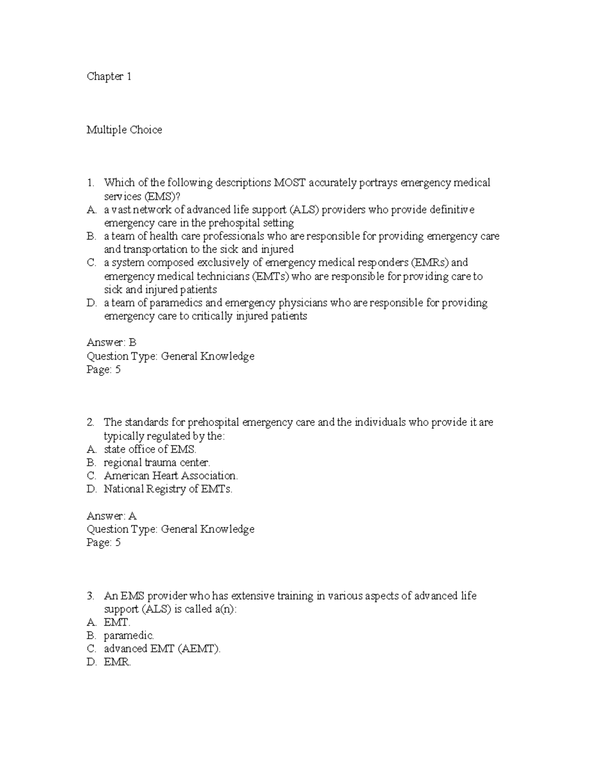 Chapter 01 - Questions - Chapter 1 Multiple Choice Which Of The ...