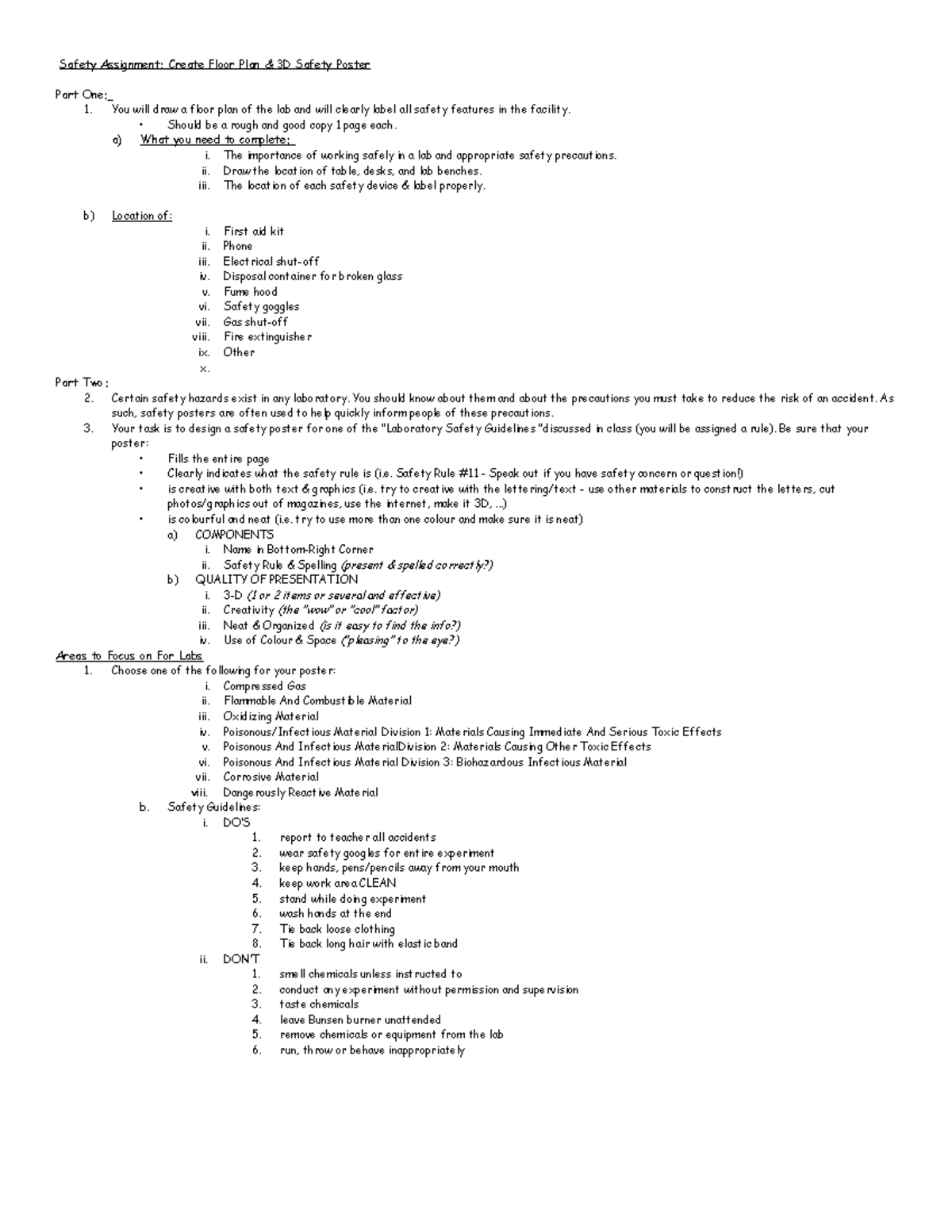 0.1.4 safety floorplan assignment 2023 - Safety Assignment: Create ...