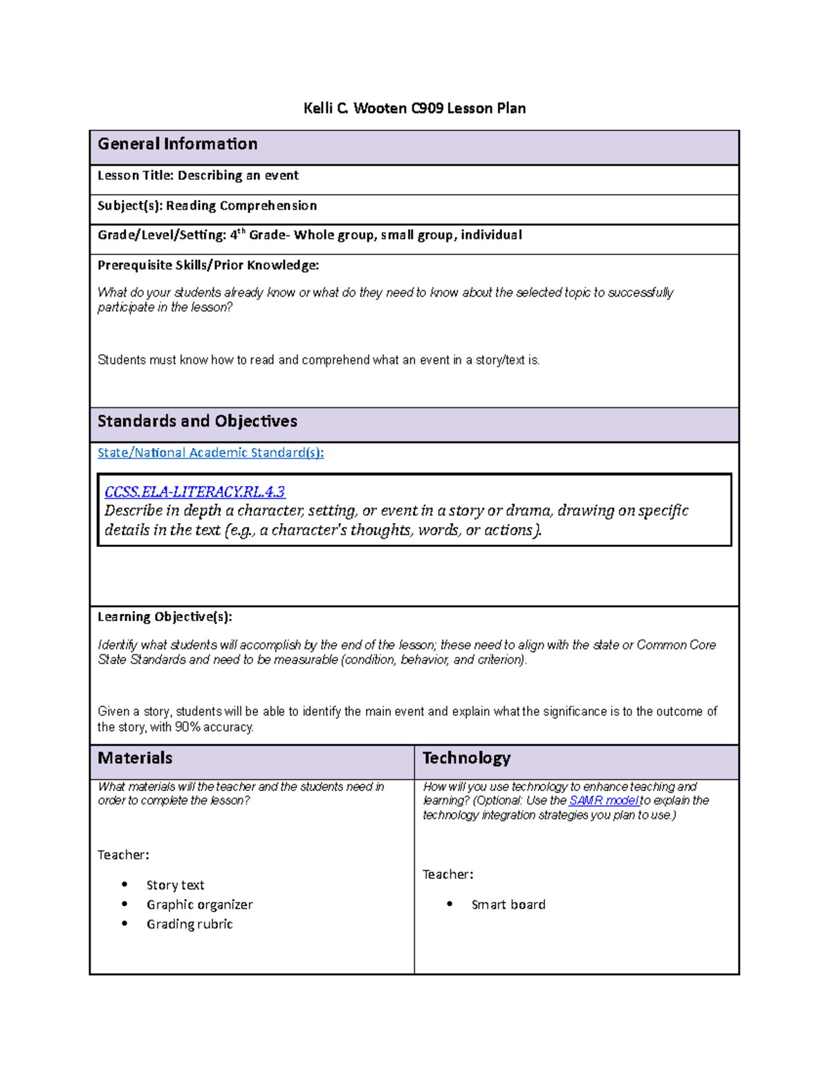Direct Instruction Lesson Plan Template Kelli C Wooten C909 Lesson direct-instruction-lesson-plan-template-kelli-c-wooten-c909-lesson